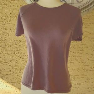 Mendocino 100% Cashmere short sleeves sweater, size L